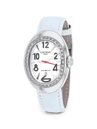 Locman Italy Nuovo Diamond 30mm Watch In White