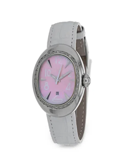 Locman Italy Nuovo Diamond 40mm Watch In 粉色