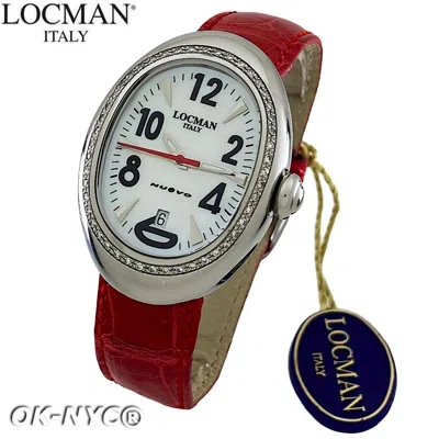Pre-owned Locman Ladies'  Nuovo Diamond 0.5ct Quartz Mother-of-pearl Watch Ref 020, 33mm