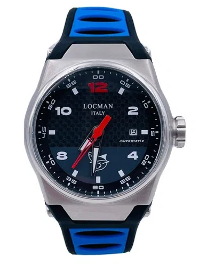 Pre-owned Locman Mare Automatic Watch Pvd 556acrb/549 44mm Rubber Discounted