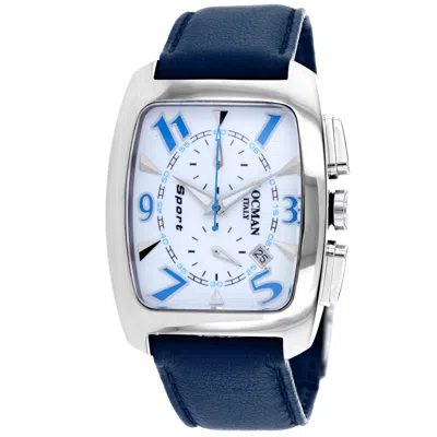 Locman Men's Classic White Dial Watch In Blue