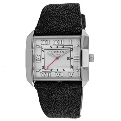 LOCMAN LOCMAN OTTO QUARTZ WHITE DIAL MEN'S WATCH 232MOPWH/BK STG