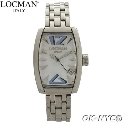 Pre-owned Locman Panorama Women's Mother-of-pearl Dial Ref 151 W/r 3 Atm 28mm Quartz Watch
