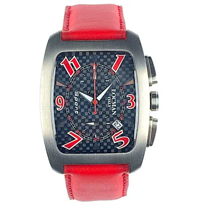 Pre-owned Locman Sport Titanio Chronograph Unisex Quartz Watch W/r 5 Atm Ref 484, 37 X 49