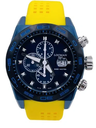 Pre-owned Locman Stealth Watch 300m 46mm 217bly/660 Chronometer Discounted