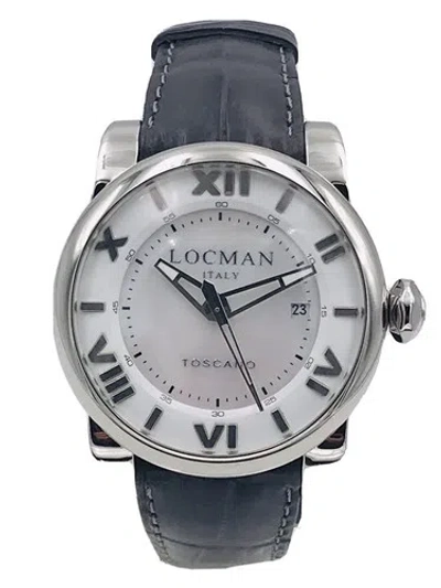 Pre-owned Locman Toscano Automatic Watch Ref590amp/900 42mm Gray Discounted