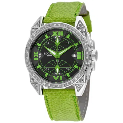 Locman Women's Cavallo Pazzo Black Dial Watch In Green