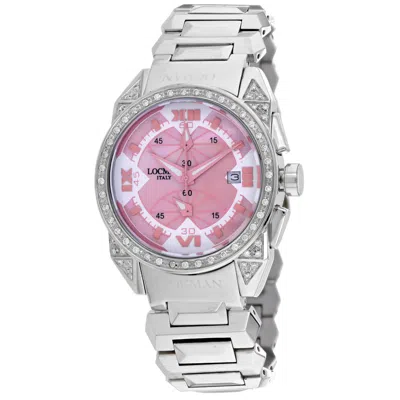 Locman Women's Cavallo Pazzo Pink Dial Watch In Silver