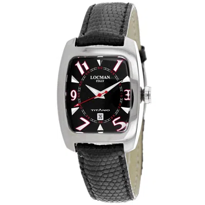 Locman Women's Classic Black Dial Watch In Silver