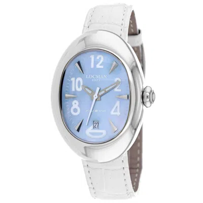 Locman Women's Classic Blue Dial Watch In Silver