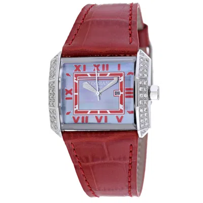 Locman Women's Classic Mother Of Pearl Dial Watch In Red