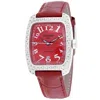 Locman Women's Classic Red Dial Watch In Red