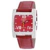 Locman Women's Classic Red Dial Watch In Red
