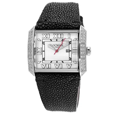 Locman Women's Classic Silver Dial Watch In Black