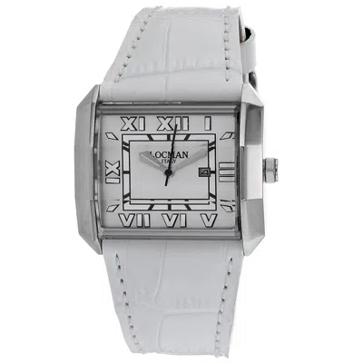 Locman Women's Classic White Dial Watch In Silver