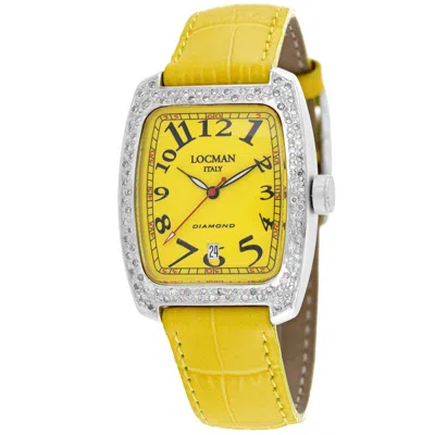 Locman Women's Classic Yellow Dial Watch
