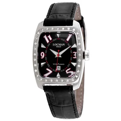 Locman Women's Titanio Black Dial Watch