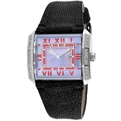Pre-owned Locman Womens Classic Mother Of Pearl Dial Watch - 232grayd/bk Stg