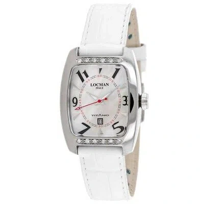 Pre-owned Locman Womens Titano Mother Of Pearl Dial Watch - 483whwh