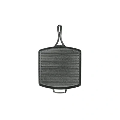 Lodge 12 In Non Stick Cast Iron Square 1 Piece Grill Pan In Black
