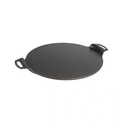 Lodge 15" Cast Iron Pizza Pan In Black