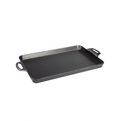 Lodge 15.5" X 10.5" Cast Iron Baking Pan In Black