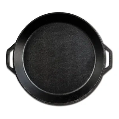 Lodge 17" Cast Iron Dual Handle Pan In Black