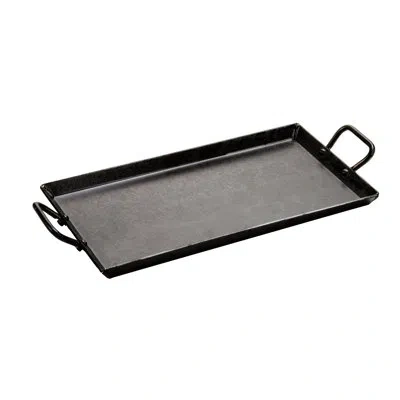 Lodge 18 X 1inch Seasoned Steel Griddle In Black