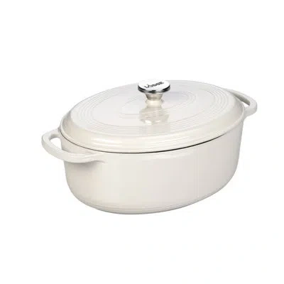 Lodge 7 Quart Enameled Cast Iron Dutch Oven Available In White