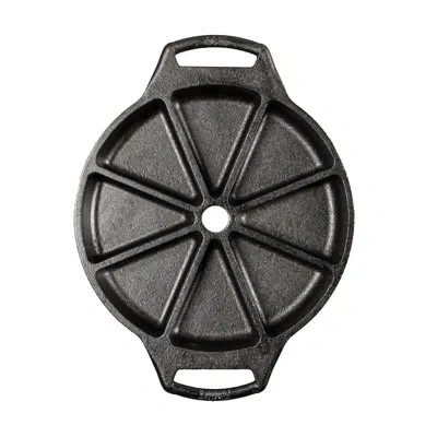 Lodge 8 Impressions Cast Iron Wedge Pan In Black