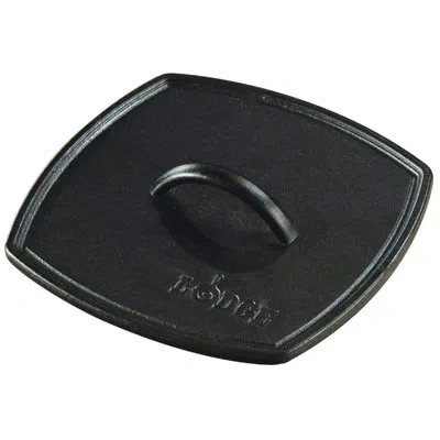 Lodge 8.25 Inch Cast Iron Panini Press In Black