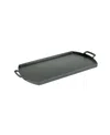 Lodge Cast Iron Blacklock Triple Seasoned 10" Double Burner Griddle Cookware In Black