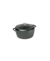 Lodge Cast Iron Blacklock Triple Seasoned 5.5 Quart Dutch Oven Cookware In Black