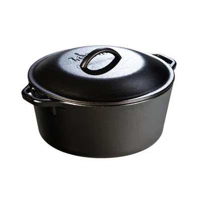 Lodge Cast Iron Dutch Oven In Black