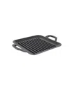 Lodge Chef Collection 11" Cast Iron Grill Pan In Black