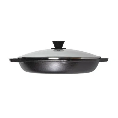 Lodge Chef Collection 12 Inch Seasoned  Cast Iron Everyday Pan In Black