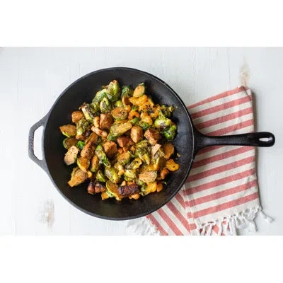 Lodge Chef Collection 12.5 Inch Seasoned Cast Iron Wok In Black