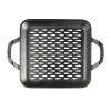 Lodge Cookware 11" Square Cast Iron Grill Topper In Black