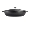 Lodge Cookware Cast Iron 4-qt. Covered Braising Pans In Black
