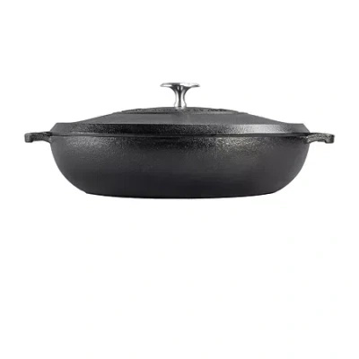 Lodge Cookware Cast Iron 4-qt. Covered Braising Pans In Black