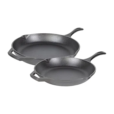 Lodge Cookware Chef Collection 2-pc. Cast Iron Skillet In Black