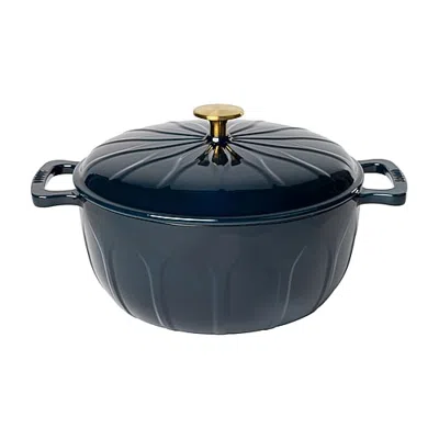 Lodge Cookware Luxe Enamel 6 Qt Enameled Cast Iron Dutch Oven In Blue