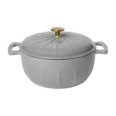Lodge Cookware Luxe Enamel 6 Qt Enameled Cast Iron Dutch Oven In Gray