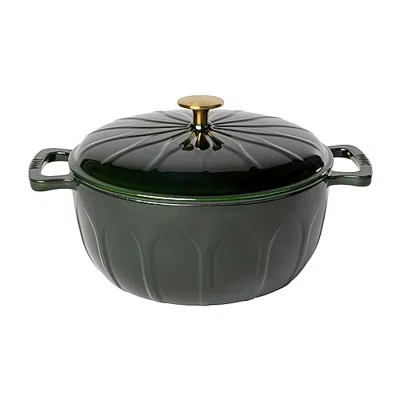 Lodge Cookware Luxe Enamel 6 Qt Enameled Cast Iron Dutch Oven In Green