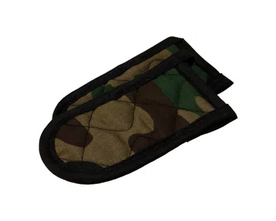 Lodge Set Of 2 Hot Handle Holders, Camouflage In Black