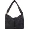 Lodis Ainsley Woven Shoulder Bag In Black