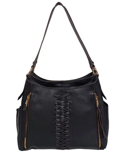 Lodis Aliya Leather Tote Bag In Black