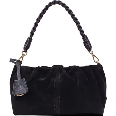 Lodis Arion Leather Clutch In Black Leather