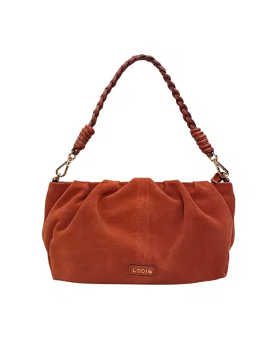 Lodis Arion Medium Clutch Shoulder Handbag In Brown