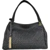 Lodis Audrey Woven Shoulder Bag In Black
